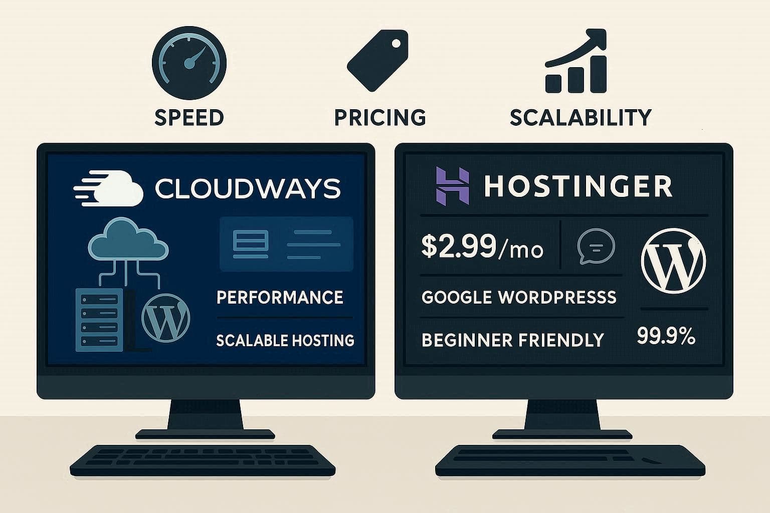 Cloudways vs Hostinger: Performance, Price, and Support Compared for 2025