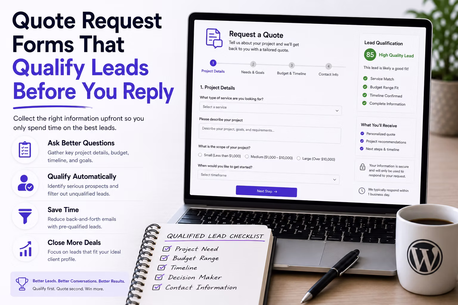 Quote Request Forms That Qualify Leads Before You Reply